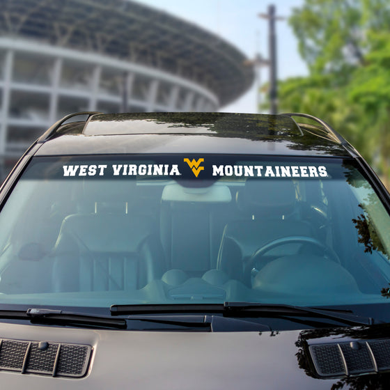 West Virginia Mountaineers Sun Stripe Windshield Decal 3.25 in. x 34 in.