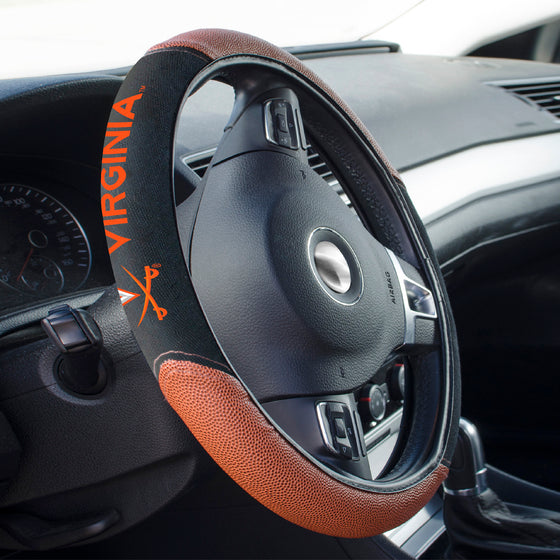 Virginia Cavaliers Football Grip Steering Wheel Cover 15" Diameter