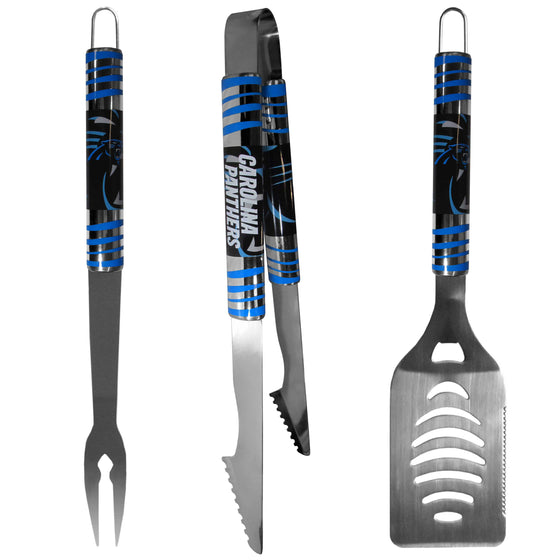 Carolina Panthers 3 pc Tailgater BBQ Set (SSKG) - 757 Sports Collectibles