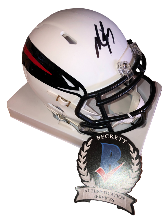 Atlanta Falcons Michael Vick Signed Autograph AMP Mini Helmet - BAS Beckett COA - 757 Sports Collectibles