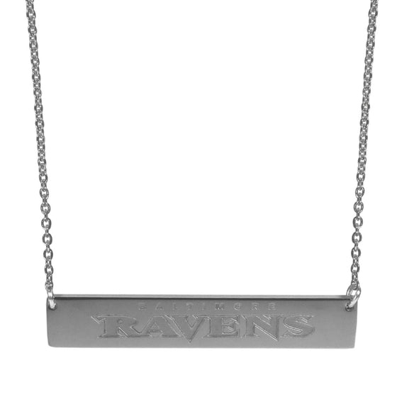 Baltimore Ravens Bar Necklace (SSKG) - 757 Sports Collectibles