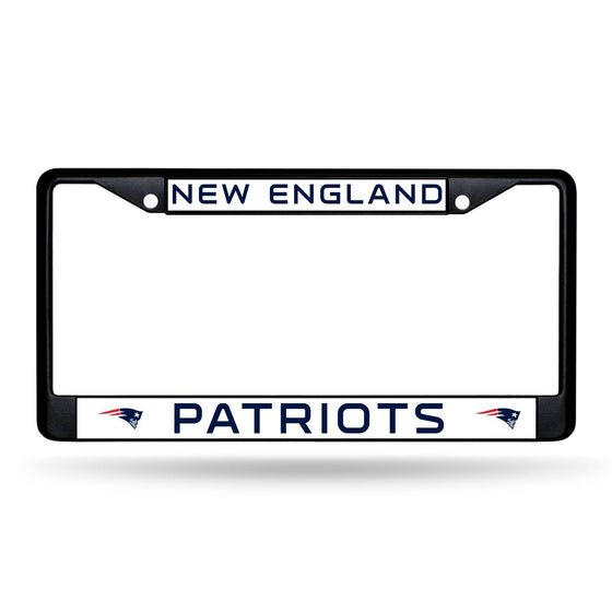 New England PATRIOTS BLACK CHROME FRAME (Rico) - 757 Sports Collectibles