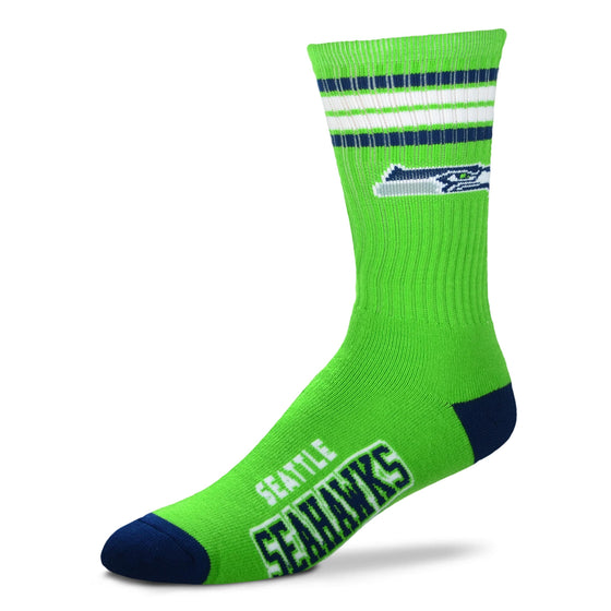 Seattle Seahawks 4 Stripe Deuce Socks 