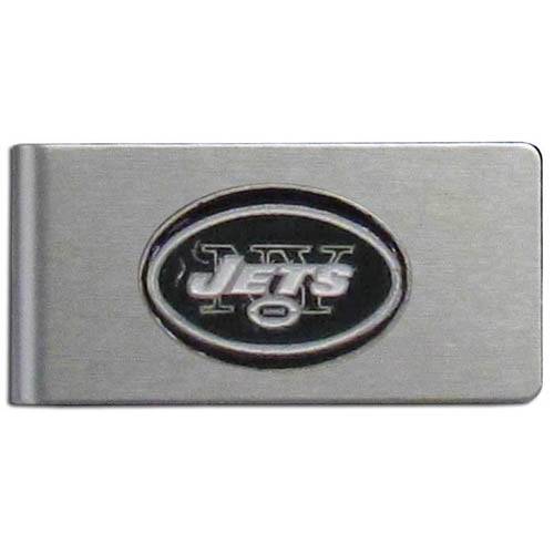 New York Jets Brushed Metal Money Clip (SSKG) - 757 Sports Collectibles