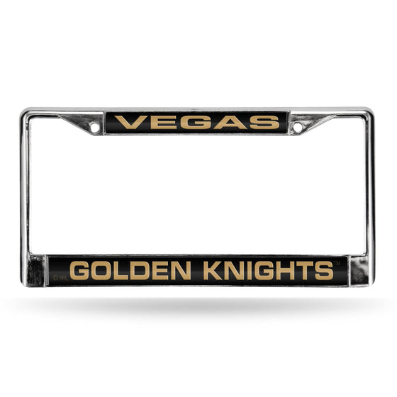 LAS VEGAS GOLDEN KNIGHTS LASER CHROME FRAME (Rico) - 757 Sports Collectibles