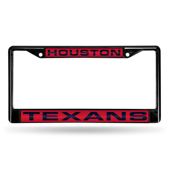 HOUSTON TEXANS BLACK LASER CHROME FRAME (Rico)