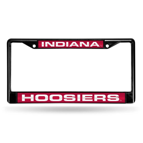 INDIANA IU Hoosiers BLACK LASER CHROME FRAME (Rico) - 757 Sports Collectibles