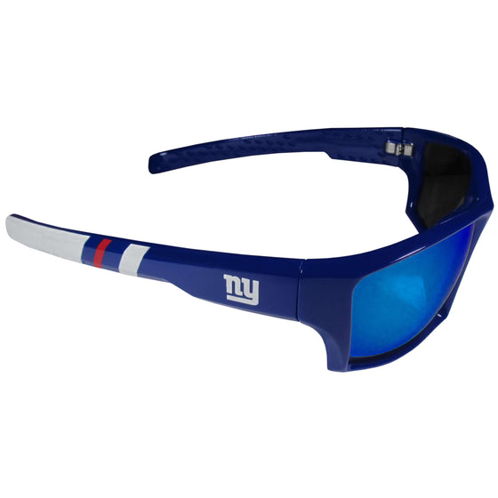 New York Giants Edge Wrap Polarized Sunglasses 100% UVA & UVB Protection - 757 Sports Collectibles