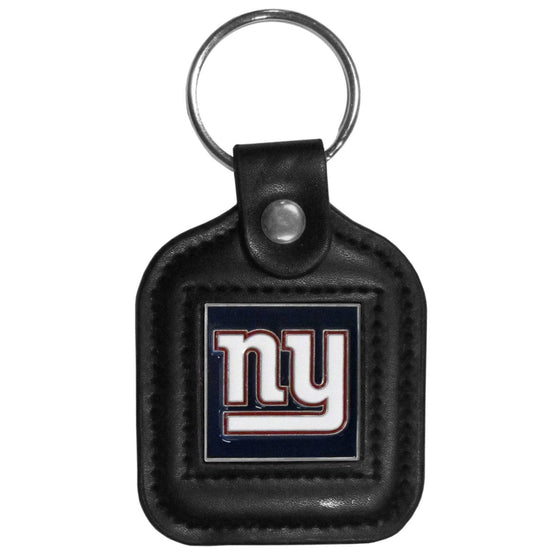 New York Giants Square Leatherette Key Chain (SSKG) - 757 Sports Collectibles