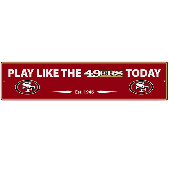 San Francisco 49ers Street Sign Wall Plaque (SSKG) - 757 Sports Collectibles