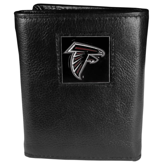 Atlanta Falcons Leather Tri-fold Wallet (SSKG) - 757 Sports Collectibles
