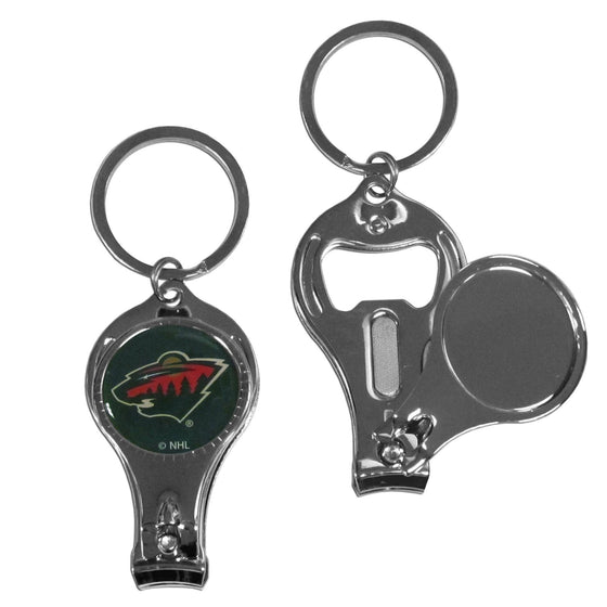 Minnesota Wild�� Nail Care/Bottle Opener Key Chain (SSKG) - 757 Sports Collectibles