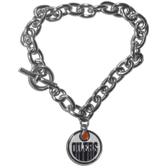 Edmonton Oilers�� Charm Chain Bracelet (SSKG) - 757 Sports Collectibles