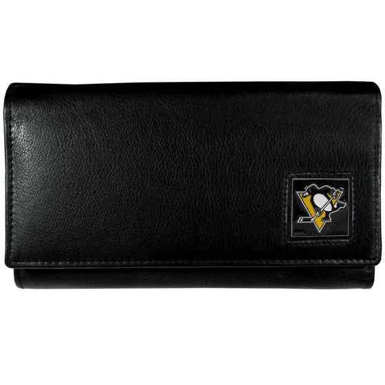 Pittsburgh Penguins�� Leather Women's Wallet (SSKG) - 757 Sports Collectibles