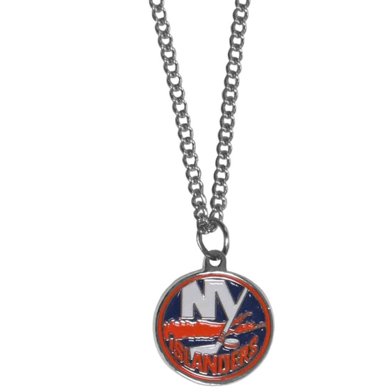 New York Islanders�� Chain Necklace with Small Charm (SSKG) - 757 Sports Collectibles