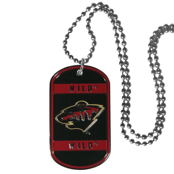 Minnesota Wild�� Tag Necklace (SSKG) - 757 Sports Collectibles