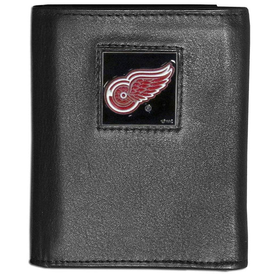 Detroit Red Wings�� Leather Tri-fold Wallet (SSKG) - 757 Sports Collectibles