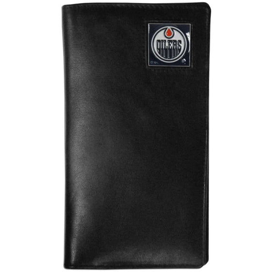 Edmonton Oilers�� Leather Tall Wallet (SSKG) - 757 Sports Collectibles