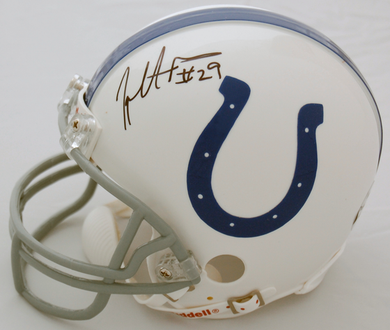 Joseph Addai Indianapolis Colts Autographed Mini Helmet