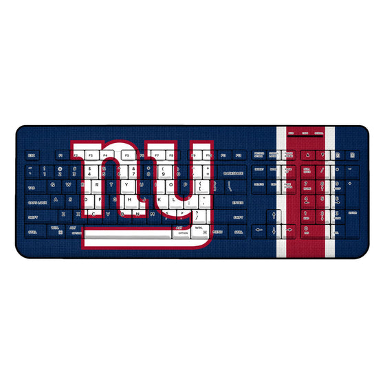 NEW YORK NY GIANTS STRIPE WIRELESS USB KEYBOARD