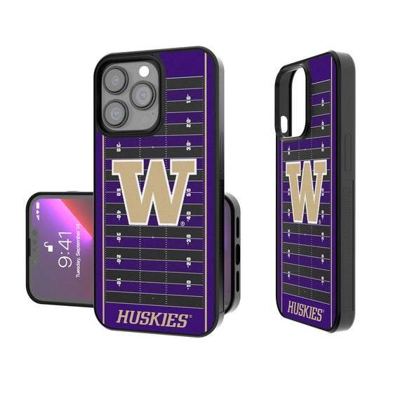 Washington Huskies Football Field Bumper Case-0