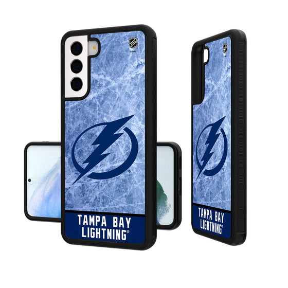 Tampa Bay Lightning Ice Wordmark Bumper Case-1