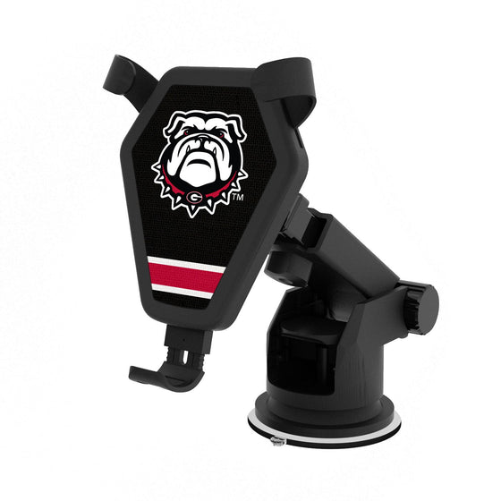 Georgia Bulldogs Stripe Wireless Car Charger-0