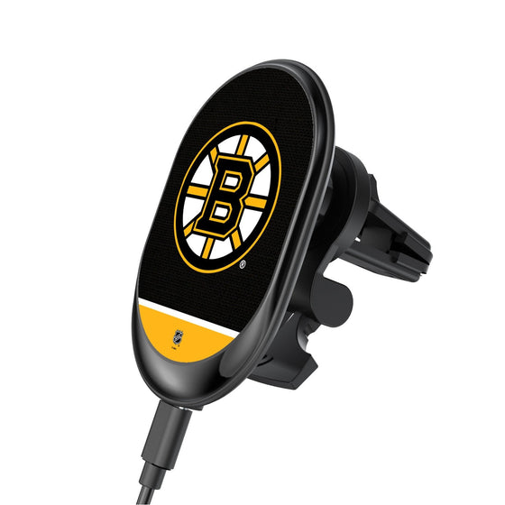 Boston Bruins Solid Wordmark Wireless Car Charger-0