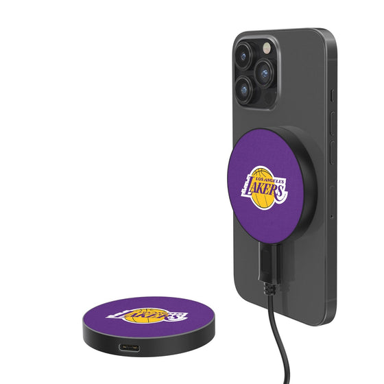 Los Angeles Lakers Solid 15-Watt Wireless Magnetic Charger-0