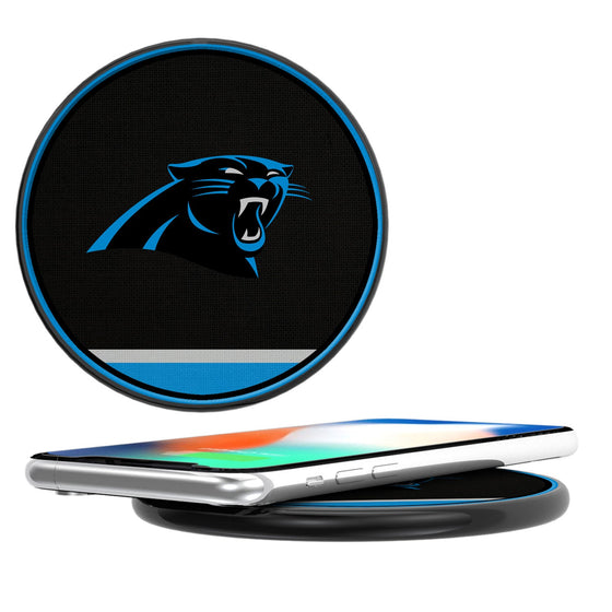 Carolina Panthers Stripe 10-Watt Wireless Charger - 757 Sports Collectibles