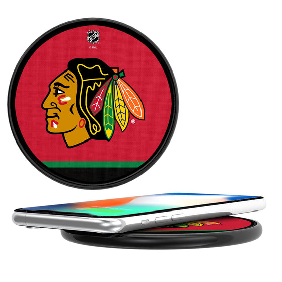 Chicago Blackhawks Stripe 10-Watt Wireless Charger-0