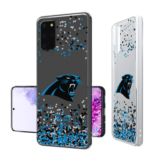 Carolina Panthers Confetti Clear Case - 757 Sports Collectibles