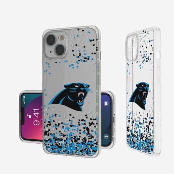 Carolina Panthers Confetti Clear Case - 757 Sports Collectibles