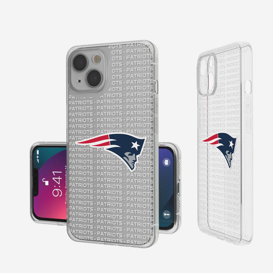 New England Patriots Blackletter Clear Case - 757 Sports Collectibles