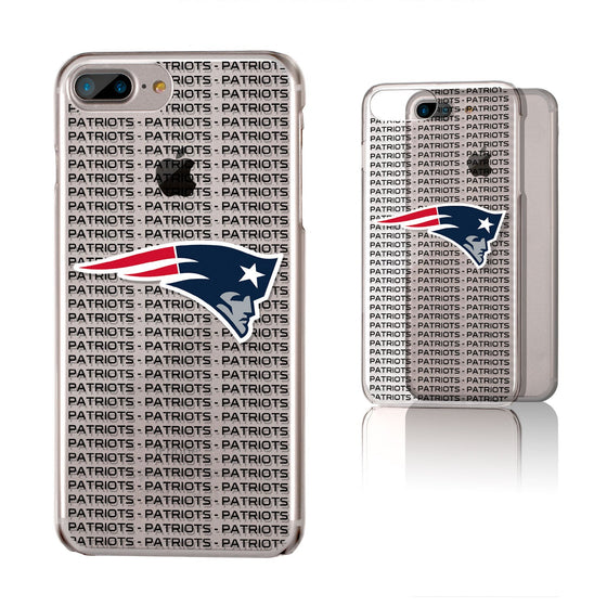 New England Patriots Blackletter Clear Case - 757 Sports Collectibles