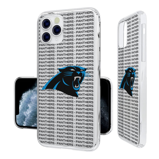 Carolina Panthers Blackletter Clear Case - 757 Sports Collectibles