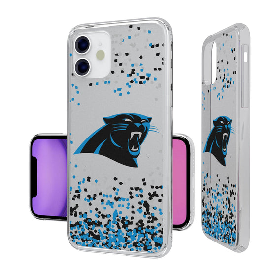 Carolina Panthers Confetti Clear Case - 757 Sports Collectibles