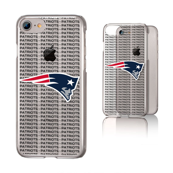 New England Patriots Blackletter Clear Case - 757 Sports Collectibles