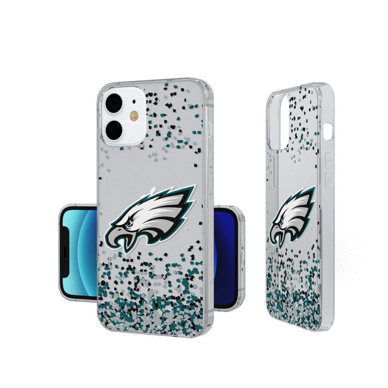 Philadelphia Eagles Confetti Clear Case - 757 Sports Collectibles