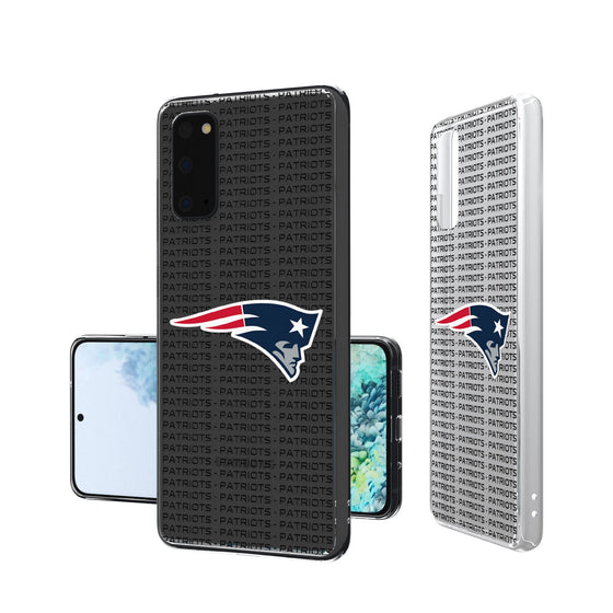 New England Patriots Blackletter Clear Case - 757 Sports Collectibles