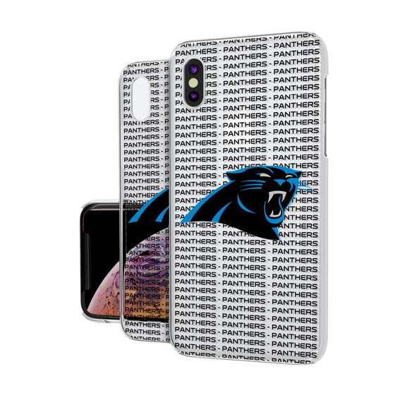 Carolina Panthers Blackletter Clear Case - 757 Sports Collectibles