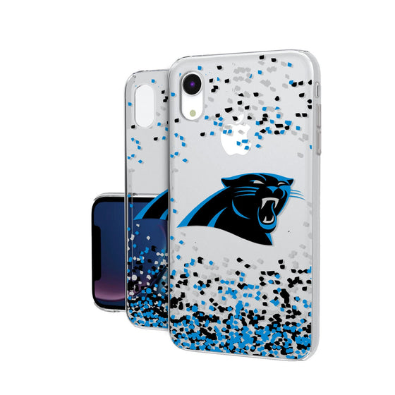 Carolina Panthers Confetti Clear Case - 757 Sports Collectibles