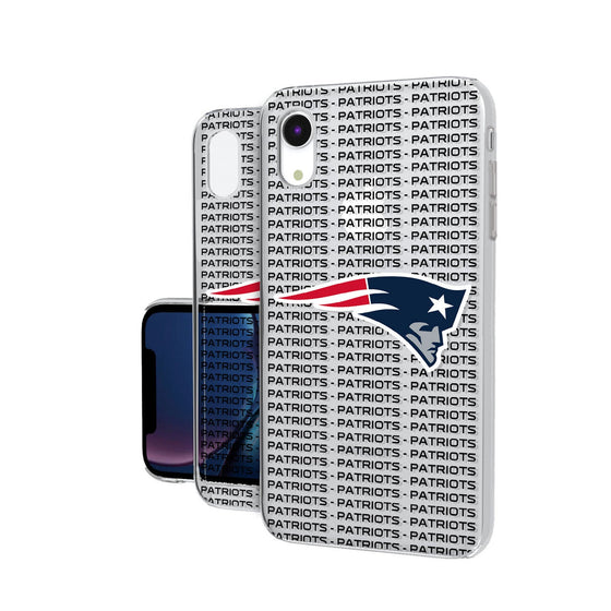 New England Patriots Blackletter Clear Case - 757 Sports Collectibles