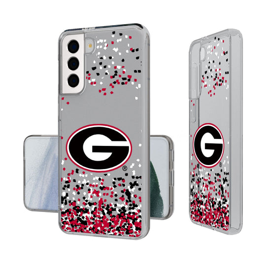 Georgia Bulldogs Confetti Clear Case-1