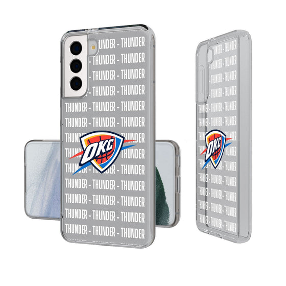 Oklahoma City Thunder Blackletter Clear Case-1