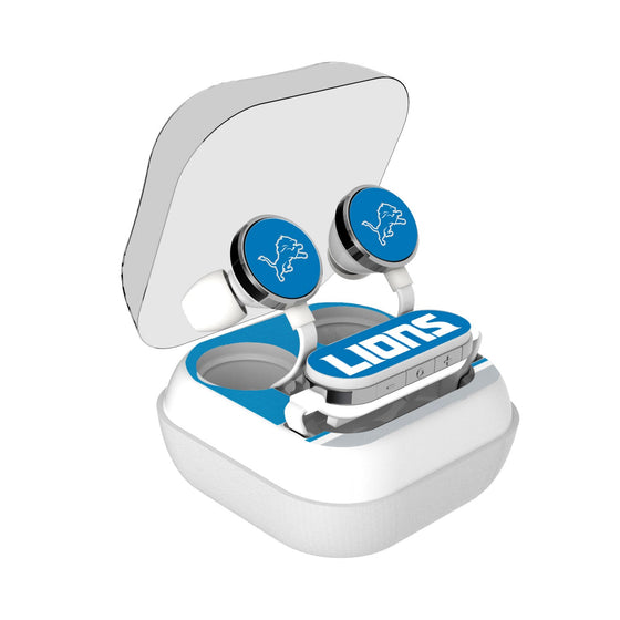 Detroit Lions Stripe Wireless Earbuds - 757 Sports Collectibles