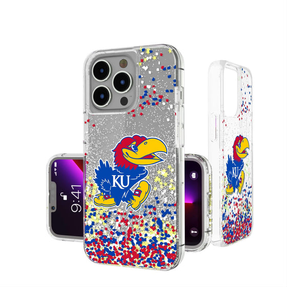 Kansas Jayhawks Confetti Glitter Case-0