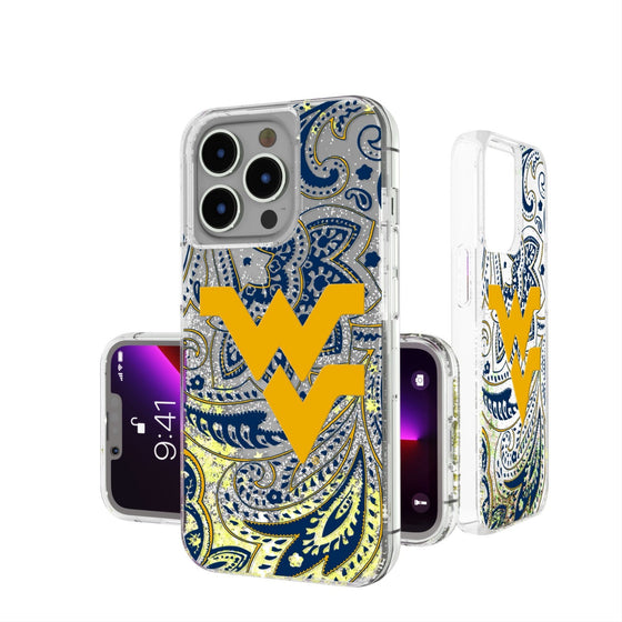 West Virginia Mountaineers Paisley Glitter Case-0