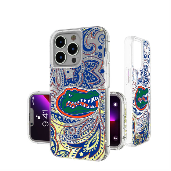 Florida Gators Paisley Glitter Case-0