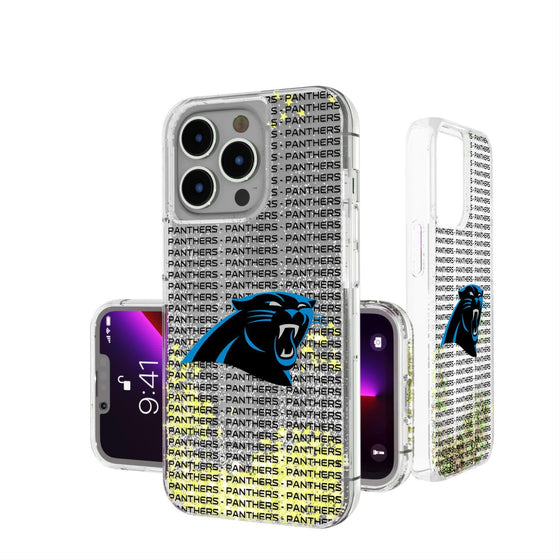 Carolina Panthers Blackletter Glitter Case-0